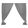 Baby Room Curtains- Hanging Hearts anthracite