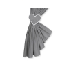 Baby Room Curtains- Hanging Hearts anthracite