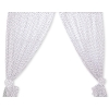 Baby Room Curtains- Hanging Hearts black dots on white