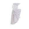 Baby Room Curtains- Hanging Hearts black dots on white