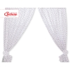 Baby Room Curtains- Hanging Hearts black dots on white
