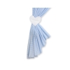 Baby Room Curtains- Hanging Hearts blue checkered
