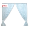 Baby Room Curtains- Hanging Hearts blue flowers