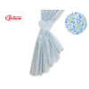 Baby Room Curtains- Hanging Hearts blue flowers