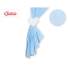 Baby Room Curtains- Hanging Hearts blue stripes