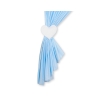 Baby Room Curtains- Hanging Hearts blue stripes