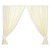 Baby Room Curtains- Hanging Hearts cream