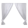 Baby Room Curtains- Hanging Hearts gray