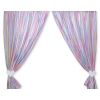 Baby Room Curtains- Hanging Hearts lilac stripes