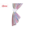 Baby Room Curtains- Hanging Hearts lilac stripes