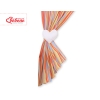 Baby Room Curtains- Hanging Hearts orange stripes