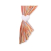 Baby Room Curtains- Hanging Hearts orange stripes