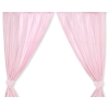 Baby Room Curtains- Hanging Hearts pink