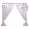 Baby Room Curtains- Hanging Hearts pink flowers