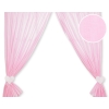 Baby Room Curtains- Hanging Hearts pink stripes
