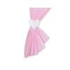 Baby Room Curtains- Hanging Hearts pink stripes