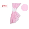 Baby Room Curtains- Hanging Hearts pink stripes