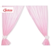 Baby Room Curtains- Hanging Hearts pink stripes