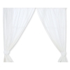 Baby Room Curtains- Hanging Hearts white