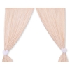 Baby Room Curtains- Hanging Hearts white dots on beige