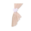 Baby Room Curtains- Hanging Hearts white dots on beige