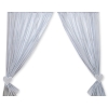 Baby Room Curtains- Hanging Hearts white dots on gray