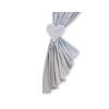 Baby Room Curtains- Hanging Hearts white dots on gray