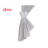 Baby Room Curtains- Hanging Hearts white dots on gray