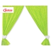 Baby Room Curtains- Hanging Hearts white dots on green