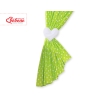 Baby Room Curtains- Hanging Hearts white dots on green