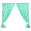 Baby Room Curtains- Hanging Hearts white dots on mint