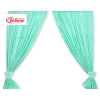 Baby Room Curtains- Hanging Hearts white dots on mint