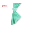 Baby Room Curtains- Hanging Hearts white dots on mint