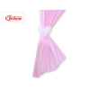 Baby Room Curtains- Hanging Hearts white dots on pink