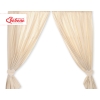 Baby Room Curtains- Hanging Hearts white polka dots on beige