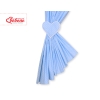 Baby Room Curtains- Hanging Hearts white polka dots on blue