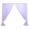 Baby Room Curtains- Hanging Hearts white polka dots on lilac