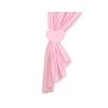 Baby Room Curtains- Hanging Hearts white polka dots on pink