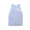 Baby Sleeping Bag- Hanging hearts blue checkered