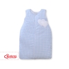 Baby Sleeping Bag- Hanging hearts blue checkered
