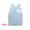 Baby Sleeping Bag- Hanging hearts blue flowers