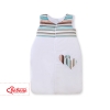 Baby Sleeping Bag- Hanging hearts brown stripes