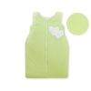 Baby Sleeping Bag- Hanging hearts green stripes
