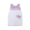 Baby Sleeping Bag- Hanging hearts lilac stripes
