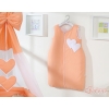 Baby Sleeping Bag- Hanging hearts orange