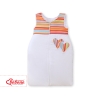Baby Sleeping Bag- Hanging hearts orange stripes