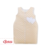 Baby Sleeping Bag- Hanging hearts white dots on beige