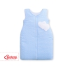 Baby Sleeping Bag- Hanging hearts white dots on blue