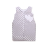 Baby Sleeping Bag- Hanging hearts white dots on Gray