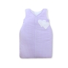 Baby Sleeping Bag- Hanging hearts white polka dost on lilac